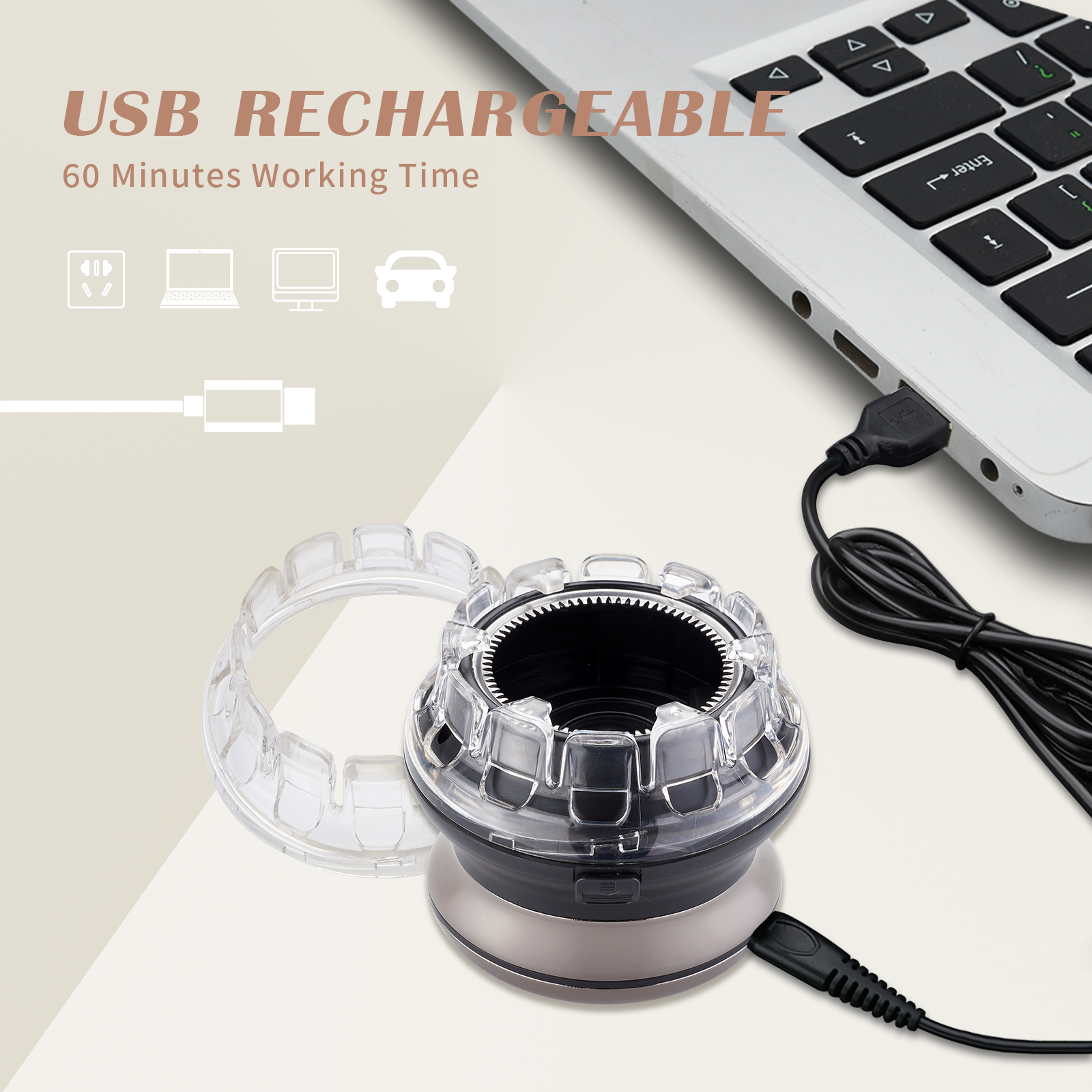 Kemei 887 UFO Electric Even Cut Rotary Hair Trimmer for Men Washable Rechargeable Hair Clipper Machine Home Haircut Kit | Fugo Best