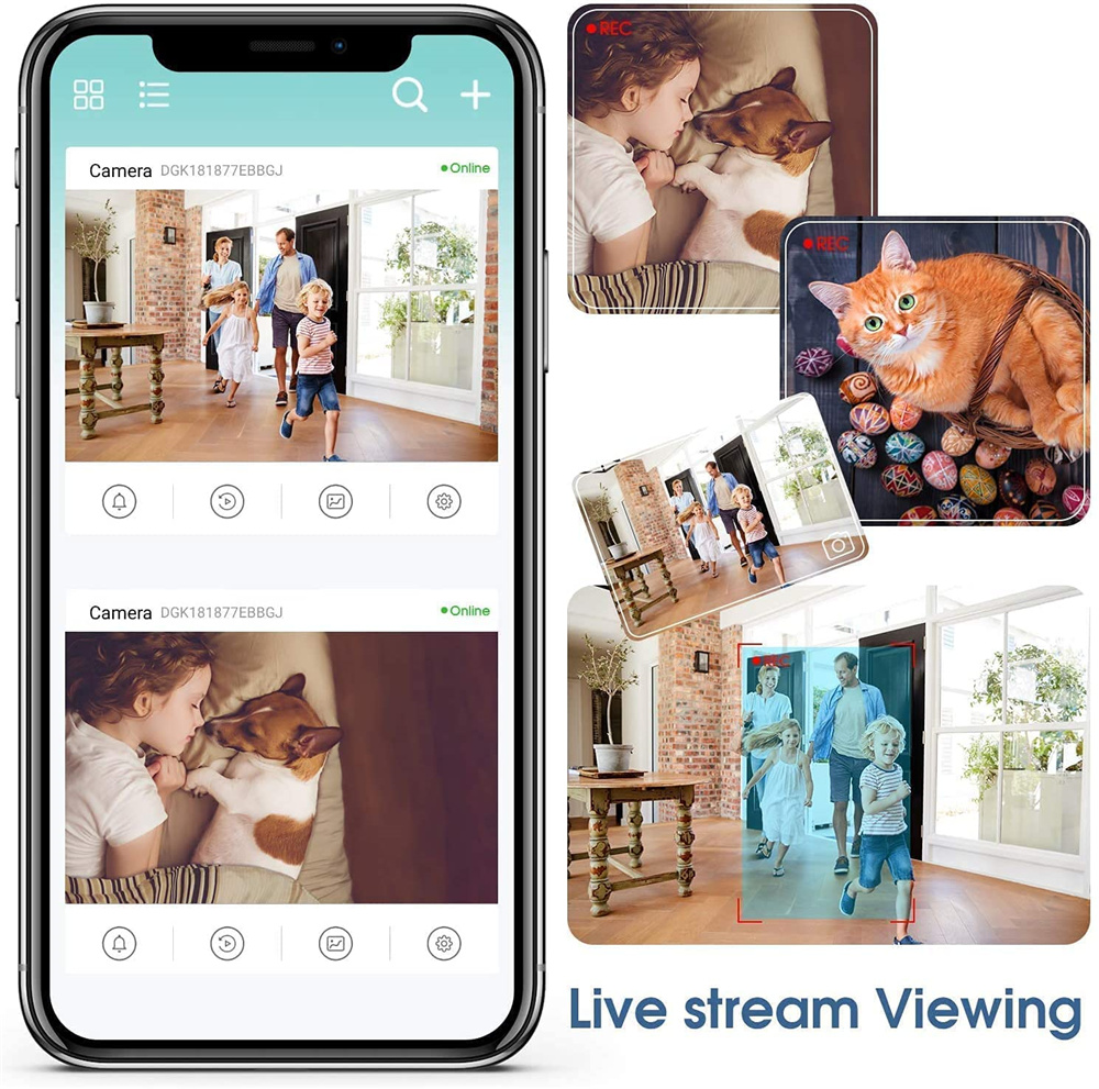 Bulb Socket Base Wireless IP Cam 4K Home Hotel Ceiling E27 Lamp Holder Wifi Mini Camera Remote Monitoring Suport Hidden TF card | Fugo Best