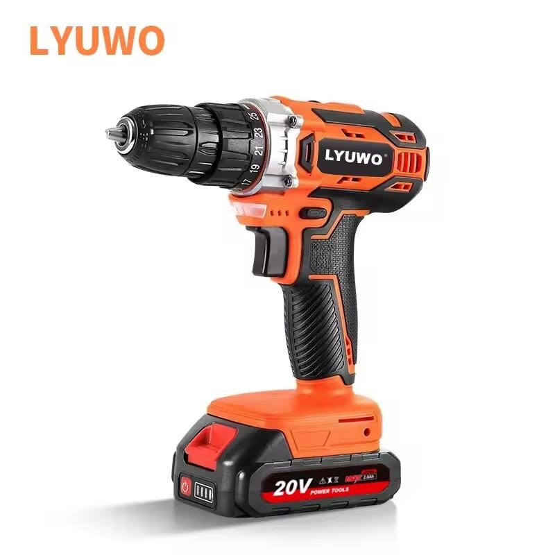 LYUWO Cordless Drill 40N Electric Screwdriver With Screwdriver Head, Two Wireless Power Drive Battery Tools | Fugo Best