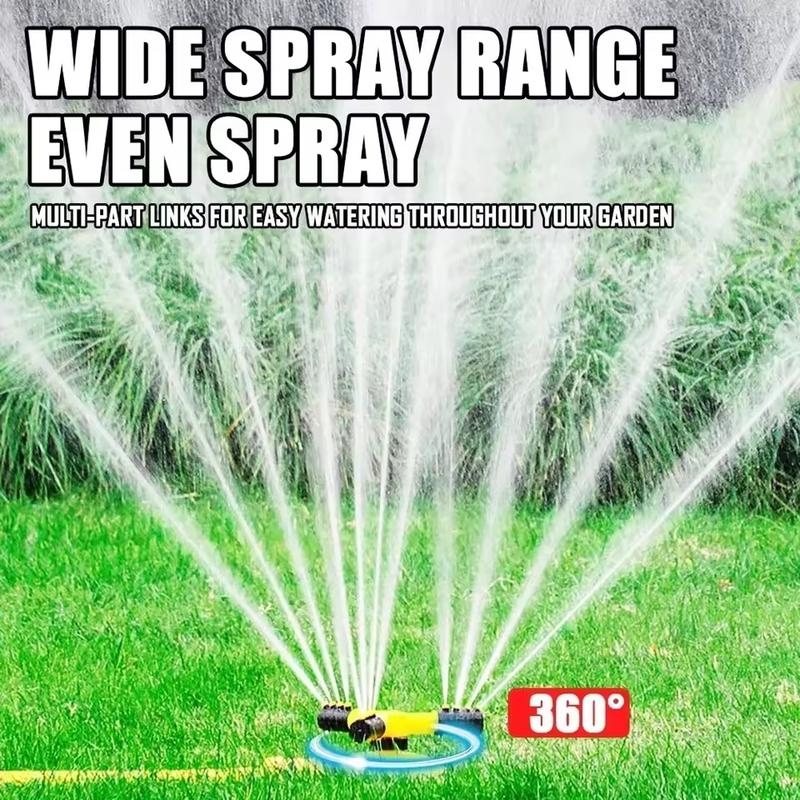 NEW 360 Degree Automatic Rotating Garden Lawn Sprinkler Yard Garden Large Area Coverage Water Sprinkler Irrigation Water Sprayer | Fugo Best