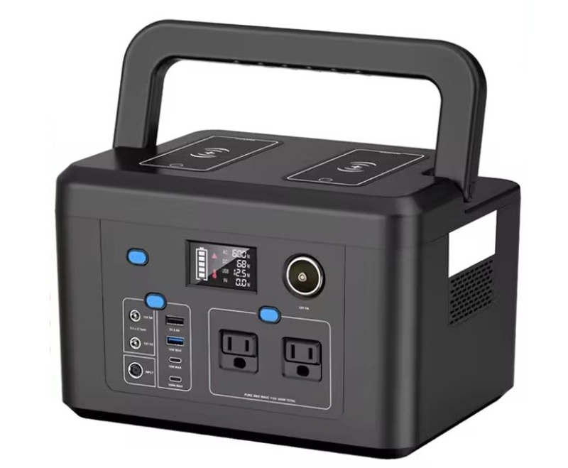 Powkey 600W Portable Power Station 296Wh Battery Backup with 2 Pure Sine Wave AC Outlets Solar Generator for Outdoor Camping RV | Fugo Best