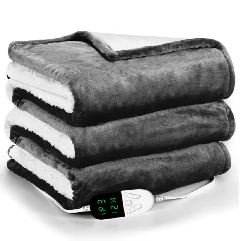Heating Blanket-Electric Blanket,Soft Heated Throw Blanket with 6 Heating Levels & 4 Hours auto-Off | Fugo Best
