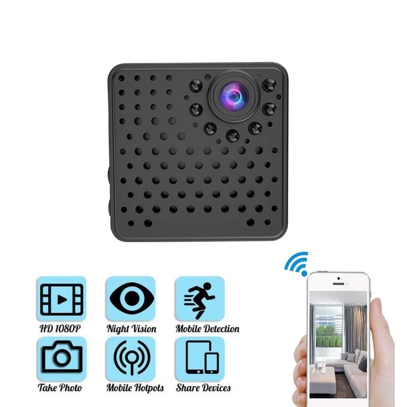 HD 1080P Wifi Camera Home Security Camcorder Night Vision Micro Secret Cam Motion Detection Video Cam Voice Recorder P2P Car DVR | Fugo Best