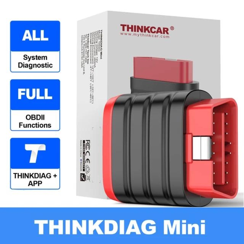 THINKCAR THINKDIAG Mini obd2 Bluetooth Scanner All Cars Full System Diagnose Lifetime Free Auto Diagnostic Tool Read/Clear Error | Fugo Best