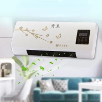 220V Warm Fan Dual Electric Heater Bathroom Wall Hanging Warmer Air Conditioner Heater Home Dormitory Timing Remote Control | Fugo Best