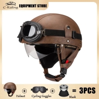 Retro Motorcycle Helmets Fashion Capacete De Moto Helmet Riding Racing Motorbike Scooter Half Helmet Men Women DOT Certification | Fugo Best