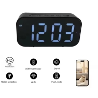 1080P HD Clock Camera Mini WiFi6 Remote Viewing Motion Detection Cam Home Security Surveillance Loop Record with 16GB SD Card | Fugo Best