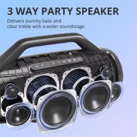 Tronsmart Bang Max Speaker Bluetooth Speaker with 130W, 3 Way Sound System, Sync Up 100+ Speakers, APP Control, Guitar/Mic Input | Fugo Best