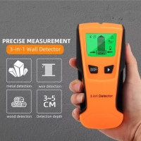 3 in 1 Wall Metal Detector Depth Professional Find Metal Wood Studs AC Voltage Live Wire Detect Wall Scanner Electric Box Finder | Fugo Best