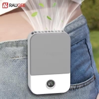 Waist Fan Portable Outdoor Mini Hanging Neck Fan 3 Gear Strong Wind Bladeless Waist Neck Fan Air Cooler USB Fan 2000Mah | Fugo Best
