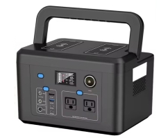 Powkey 600W Portable Power Station 296Wh Battery Backup with 2 Pure Sine Wave AC Outlets Solar Generator for Outdoor Camping RV | Fugo Best