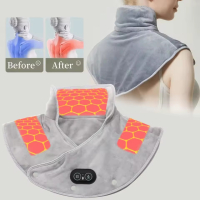 Electric Heating Pad Neck Shoulder Shawl Winter Rapid Heating Blanket Heated Massage Cape Pad Cervical Massager Relieve Fatigue | Fugo Best