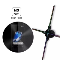 Updating 50CM 4 fan hologram fan light with wifi control 3D hologram Advertising Display LED Fan hologram Imaging for holiday | Fugo Best
